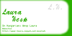 laura wesp business card